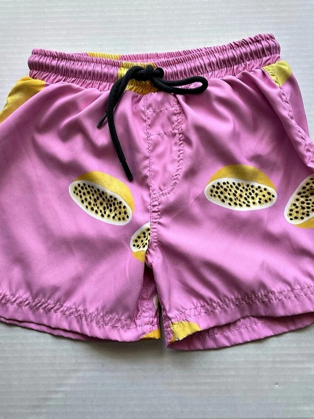 Pedita & Me Boys Swim Trunks in Pink & Yellow Size 8 Like New